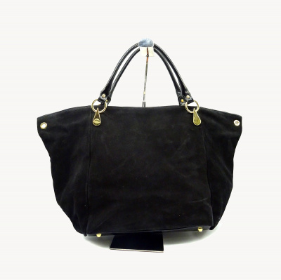 Сумка D.GREGORIO А-2679 н.замша  (замша/лак, чёрный)