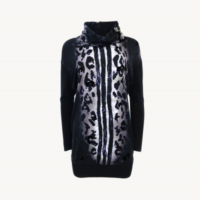 Блуза Philippe Carat - D114 (M/L, Black)
