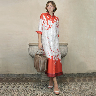 Платье PAMELA 3391 (44, Бежево-красный)