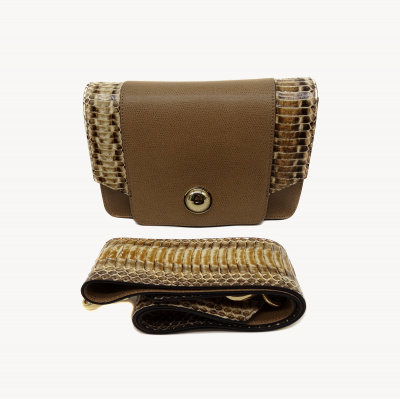 Сумка-кросс боди C.SALVATELLI  А-382 н.кожа (бежевый)