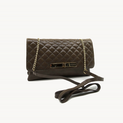 Сумка-клатч D.GREGORIO А-2675 лак (светло-коричневый)