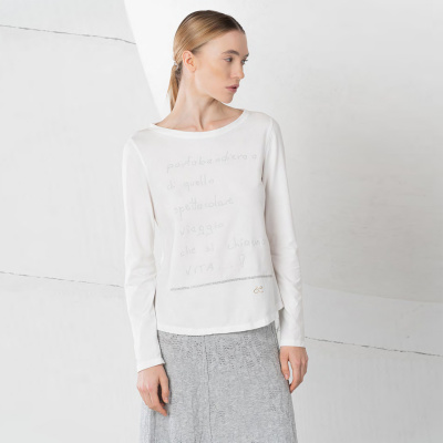 Блуза ELISA CAVALETTI 245006408 (XL, Белый)