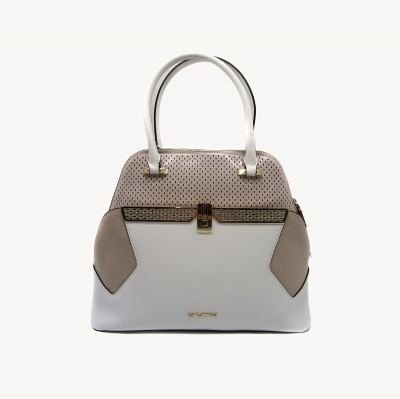 Сумка CROMIA А-1402280 н.кожа (бело/розов/беж)