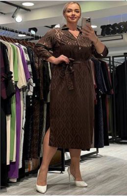 Платье TESSY 7120 (48, Коричневый)