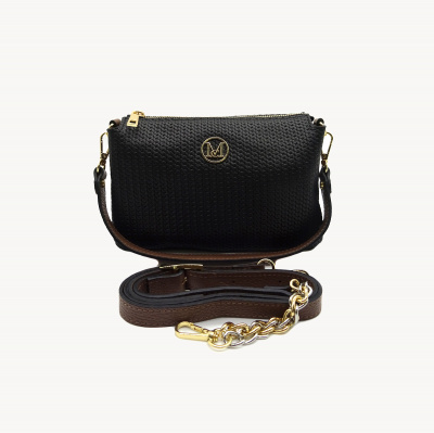 Сумка MOT-Cle Tris нат.кожа (цвет: черно-коричневый)