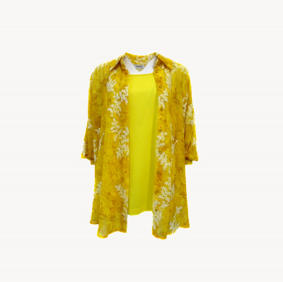 Блуза+топ Darkwin А-7616 (1, Желтый)