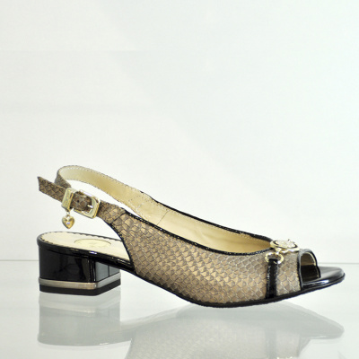 Туфли-босоножки RENZONI А-2715 н.кожа (37, коричневый)