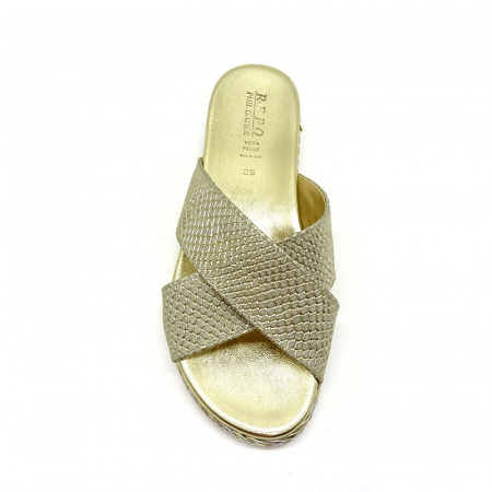 Сабо REPO А-61132 н.кожа  (39, Золотой)