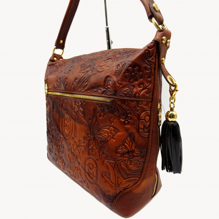 Кожаная сумка-тоут Marino Orlandi