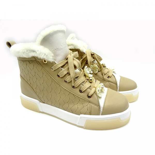 Кожаные кеды Helena Soretti