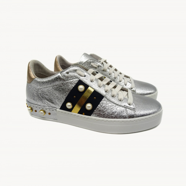 Кеды CAPRI А-751 н.кожа (35, Серебро)
