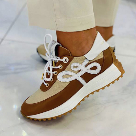 Кожаные кроссовки Helena Soretti Gemi