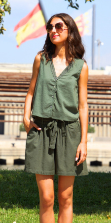Блуза FRESH COTTON 6185E (L, Зеленый)