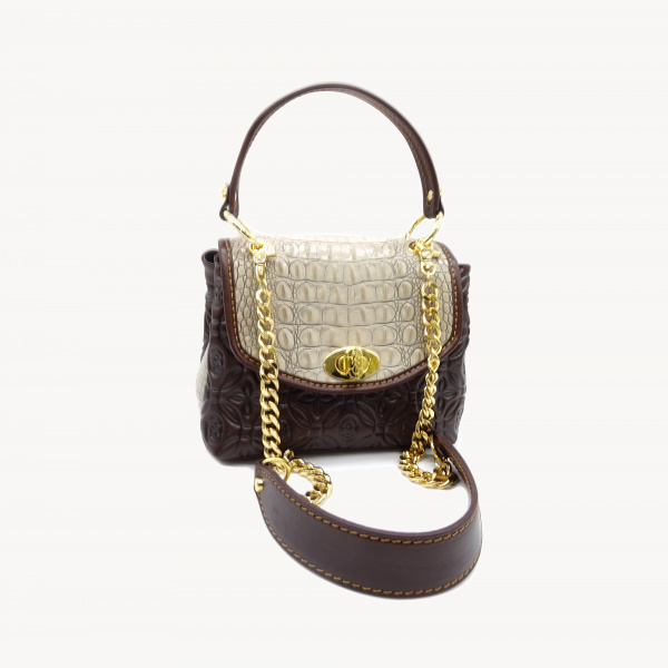 Кожаная сумка-сэтчел Marino Orlandi