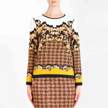 Джемпер из вискозного джерси Elisa Fanti