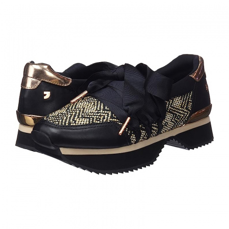 Кроссовки GIOSEPPO А-43370 н.кожа/текстиль (41, Черный)