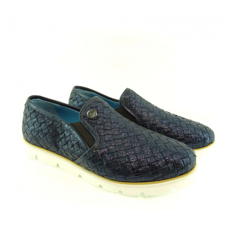 Слипоны LAB MILANO А-504 н.кожа (40, темно-синий)