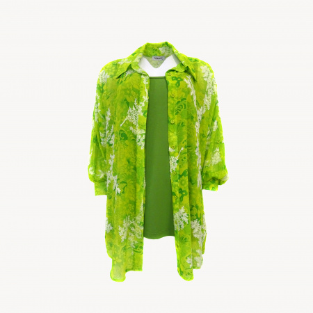 Блуза+топ Darkwin А-7616 (1, Зеленый)