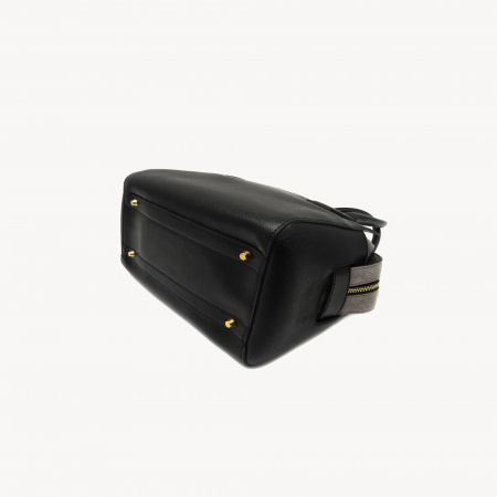 Сумки C.SALVATELLI  А-211 н.кожа (Черно-серый)