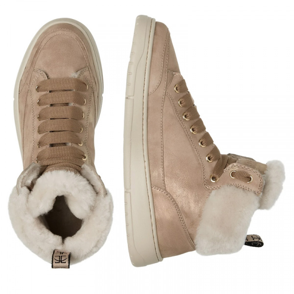 Ботинки из нубука Candice Cooper Vela Mid Fur