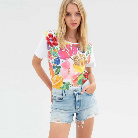 Футболка с принтом Fracomina