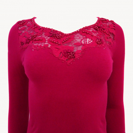 Блуза Philippe Carat -F250 (XXL, Fuchsia)