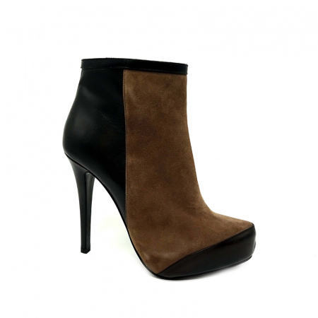 Ботильоны  G.MELIANI А-30934 н.замша/кожа (40, коричневый)