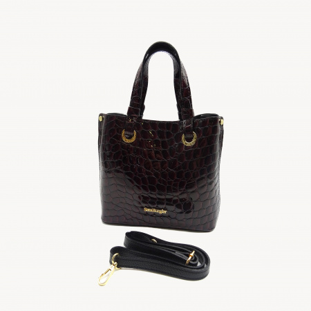 Сумка-тоут из лаковой кожи Sara Burglar