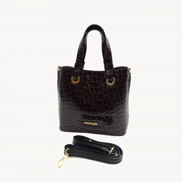 Сумка-тоут из лаковой кожи Sara Burglar