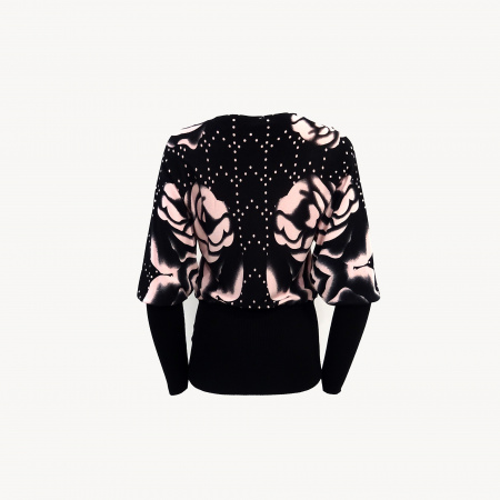 Джемпер PAPAREIL 1355 (Free, Черный/розовый)