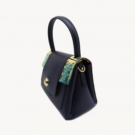 Сумка классическая C.SALVATELLI  А-380 н.кожа (синий)