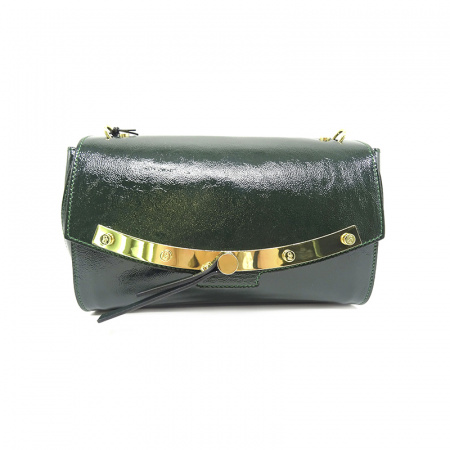 Сумка C.SALVATELLI  А-446 н.кожа/лак (зеленый)
