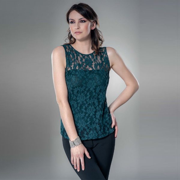 Блуза с кружевом Antonella