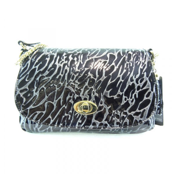 Сумка клатч REPETTO А-3521 лак (Черный)