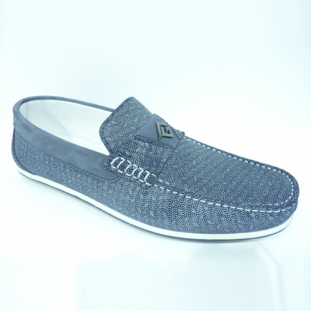 Мокасины из нубука Luca Guerrini