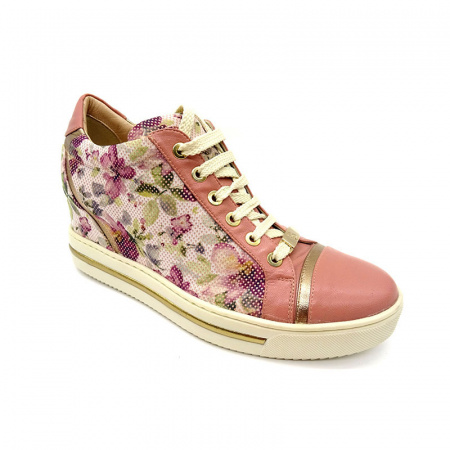 Сникерсы GABRIELLI А-2020 н.кожа /текстиль (39, Серо-Розовый)