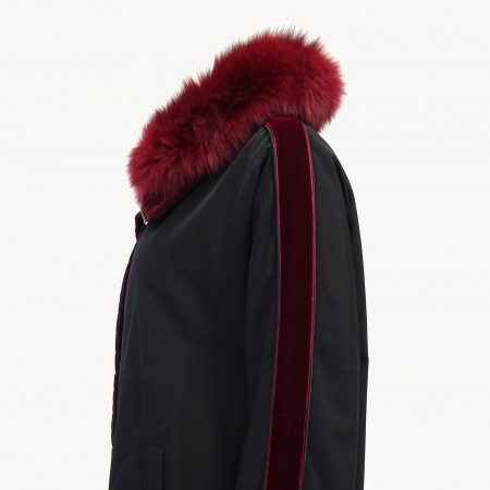 Пальто с меховой опушкой Violanti