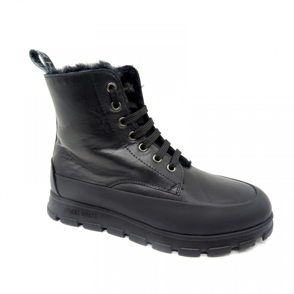 Ботинки из кожи наппа с мехом Candice Cooper Ninja Combat