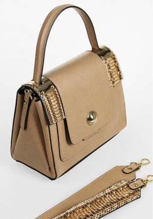 Сумка классическая C.SALVATELLI  А-380 н.кожа (бежевый)