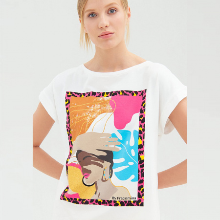 Футболка с принтом Fracomina