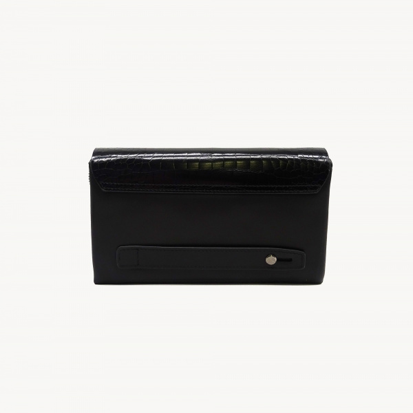 Сумка клатч муж.R.ROSSI А-321/1 н.кожа (Черный)