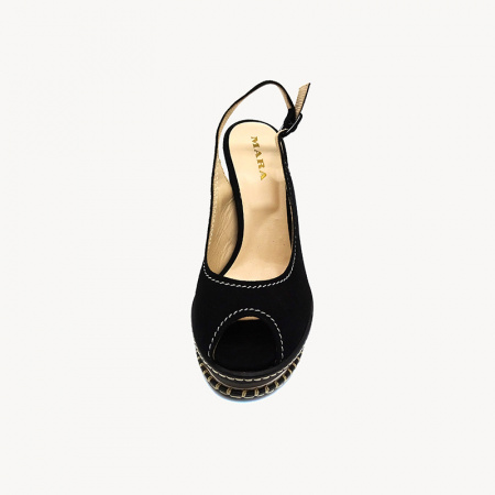 Замшевые босоножки Mara