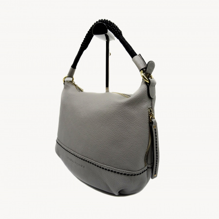 Сумка PLINIO VISONA А-18212 н.кожа (серый)