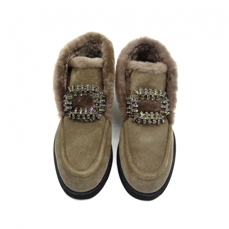 Ботинки жен.LORIBLU А-416 LO 126 замша/мех (40, Бежевый)