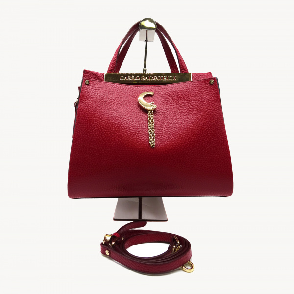 Кожаная сумка-тоут Carlo Salvatelli Gemma