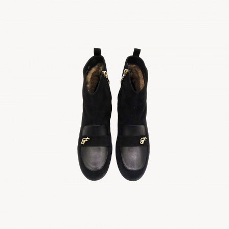 Замшевые полусапоги Giovanni Fabiani