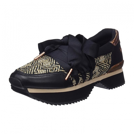 Кроссовки GIOSEPPO А-43370 н.кожа/текстиль (41, Черный)