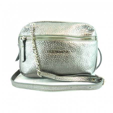 Сумка D.GREGORIO А-1158 н.кожа (Серебро)
