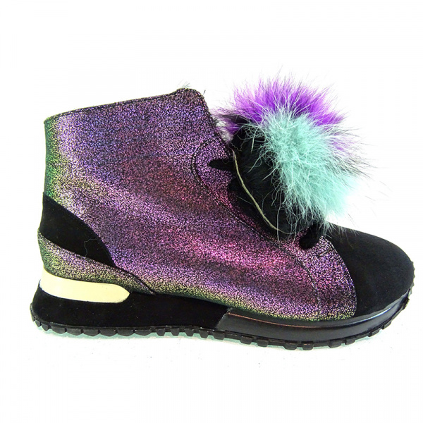 Замшевые кроссовки Helena Soretti