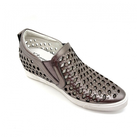 Сникерсы FRANCESCO А-125 н.кожа (40, серый)